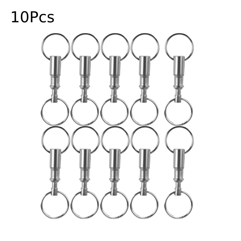 Keycap Puller Ring - 10 adet çift ayrılabilir anahtarlıklar hızlı