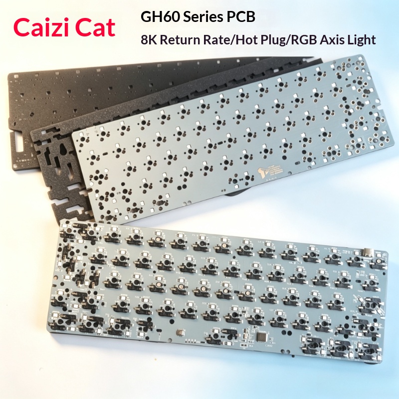 Hot Swap Pcb - GH60 Klavye PCB Özelleştirilmiş Kablolu Tek
