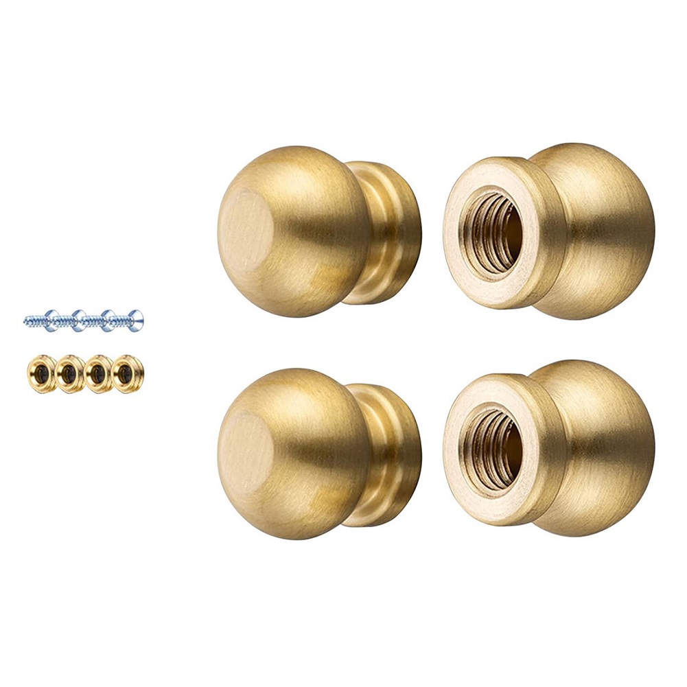 Stabilizer Screw In - 4 adet pirinç kesme tahtası ayakları